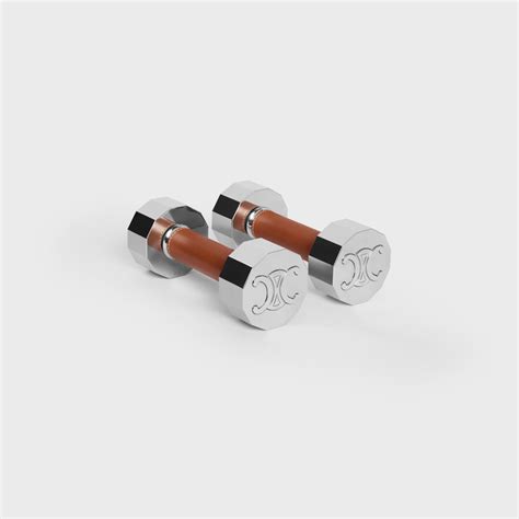 DUMBBELLS 2KG IN STEEL AND CALFSKIN 